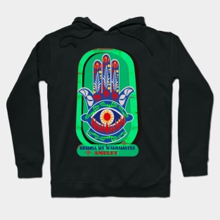 khamsa  wa khamaysa talisman Hoodie